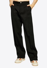 Ferragamo Creased trousers Black 143970 P 776087-NERO