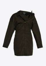 Jacquemus Asymmetric Mini Shirt Dress 243DR094 1519-990