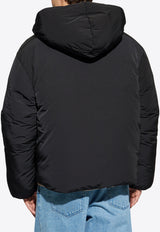 Logo Patch Hooded Puffer Jacket