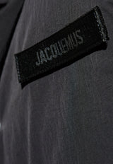 Logo Patch Hooded Puffer Jacket