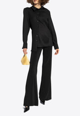 قميص بابو غير متماثل بأزرار