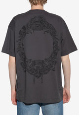 Givenchy Baroque Crown Logo T-shirt Gray BM71J A3YNZ-025