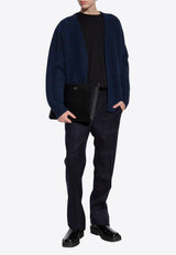 4G Jacquard V-neck Wool Cardigan