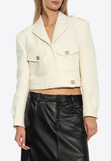 بليزر قصير بصف أزرار واحد