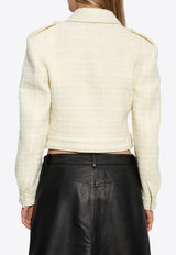 بليزر قصير بصف أزرار واحد