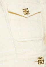 بليزر قصير بصف أزرار واحد