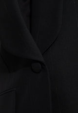 بليزر بصف أزرار واحد بياقة شاول