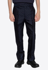 Monogram Wool Tailored Pants