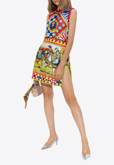 Dolce & Gabbana Carretto Print Mini Skirt F4BYBZ GDS11-HH81D