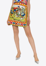 Dolce & Gabbana Carretto Print Mini Skirt F4BYBZ GDS11-HH81D