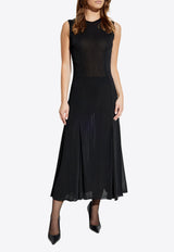 Dolce & Gabbana Semi-Sheer Sleeveless Midi Dress F6DCFT HU7JI-N0000