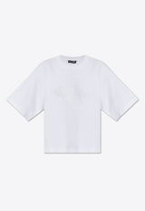 Logo Embroidered Boxy T-shirt