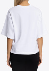 Logo Embroidered Boxy T-shirt
