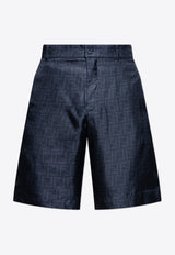 Fendi Silk shorts Navy Blue FB1014 AKEE-F0H5A