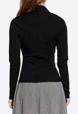 DG Logo Button-Up Knit Cardigan
