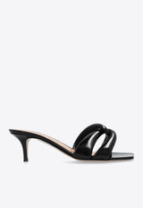 Amour 55 Leather Heeled Mules