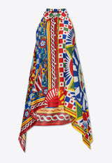 توب بنقشة كاريتو بلا أكمام وبياقة