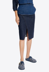 Fendi Denim skirt Blue FLQ588 AT1A-F1PNC