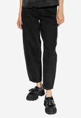 GANNI Jeans with logo Black J1642 6432-006