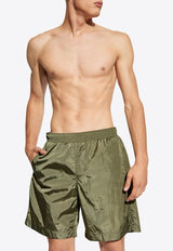 شورت سباحة بشعار معدني