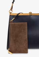 حقيبة كتف فيلا متوسطة من الجلد