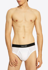 Tom Ford Logo Jacquard Stretch Briefs T4LC11410 0-100