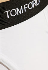 Tom Ford Logo Jacquard Stretch Briefs T4LC11410 0-100