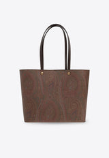 حقيبة من القماش بنقشة بيزلي