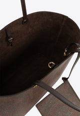 حقيبة من القماش بنقشة بيزلي