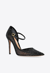 Rania 105 Mary Jane Crystal Pumps