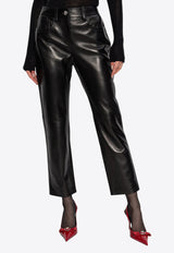 بنطال بلونجيه قصير من الجلد