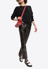 كنزة محبوكة واسعة من مزيج الكشمير