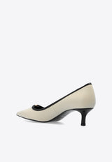 Double T 45 Leather Pumps