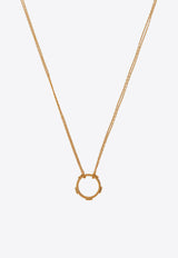 Tory Burch Miller Stud Circle Pendant Necklace 160172 0-720