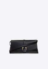 Ferragamo Small Front-Flap Leather Crossbody Bag 219794 FL M 777229-NERO