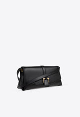 Ferragamo Small Front-Flap Leather Crossbody Bag 219794 FL M 777229-NERO