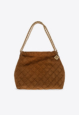 Tory Burch Fleming Soft Suede Hobo Bag 167727 0-222