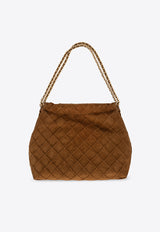 Tory Burch Fleming Soft Suede Hobo Bag 167727 0-222