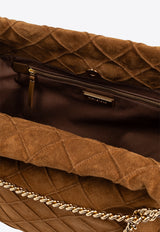 Tory Burch Fleming Soft Suede Hobo Bag 167727 0-222