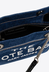 Small Denim Chain Tote Bag
