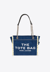Medium Denim Chain Tote Bag
