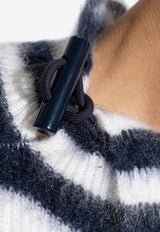 Jacquemus Marina Striped Mohair Sweater Monochrome 246KN511 2317-045