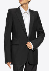 Alexander McQueen Wool Blazer Black 801626 QUAAE-1000