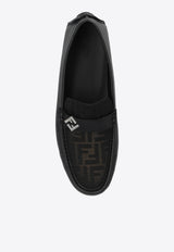FF Squared Leather Loafers