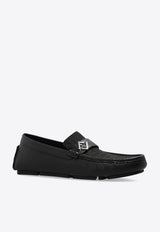 FF Squared Leather Loafers