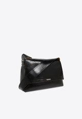 Alexander Mcqueen Slouch Cracked Leather Messenger Bag 804461 1AATT-9769