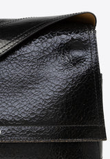 Alexander Mcqueen Slouch Cracked Leather Messenger Bag 804461 1AATT-9769