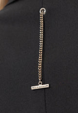 بليزر بصف أزرار واحد مع أكتاف مُبطنة