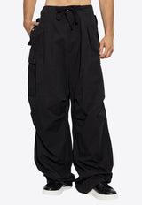 Alexander Mcqueen Wide-Leg Cargo Pants 801284 QSAA9-1000