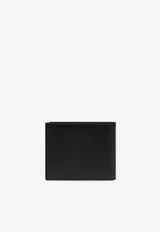 Logo Print Bi-Fold Leather Wallet